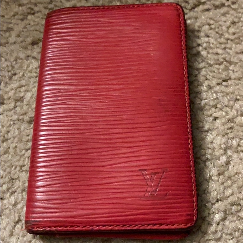 LOUIS VUITTON EPI RED VINTAGE CARD CASE